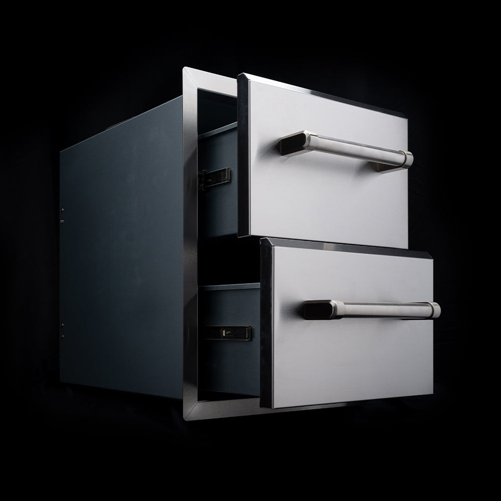 Built-in Vertical Double Drawers (10” / 10”)