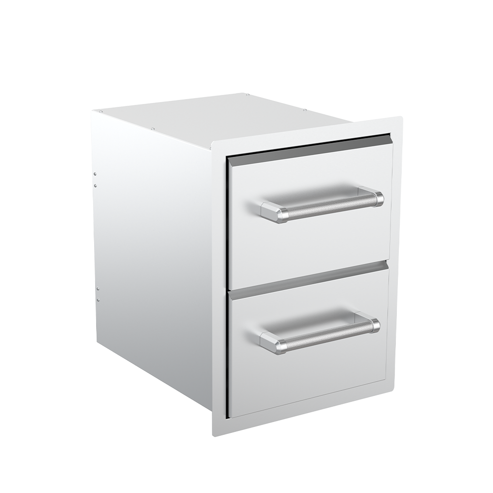 Built-in Vertical Double Drawers (10” / 10”)