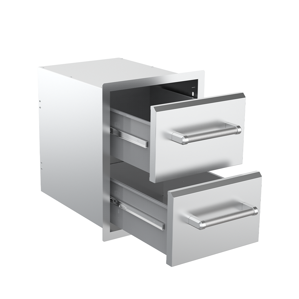 Built-in Vertical Double Drawers (10” / 10”)