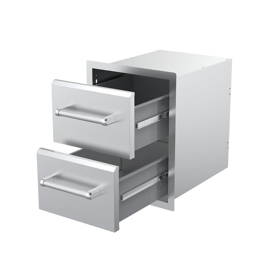 Built-in Vertical Double Drawers (10” / 10”)