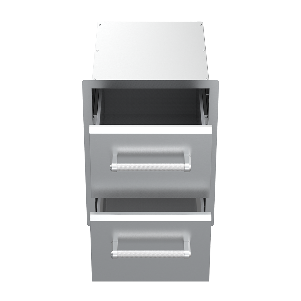 Built-in Vertical Double Drawers (10” / 10”)