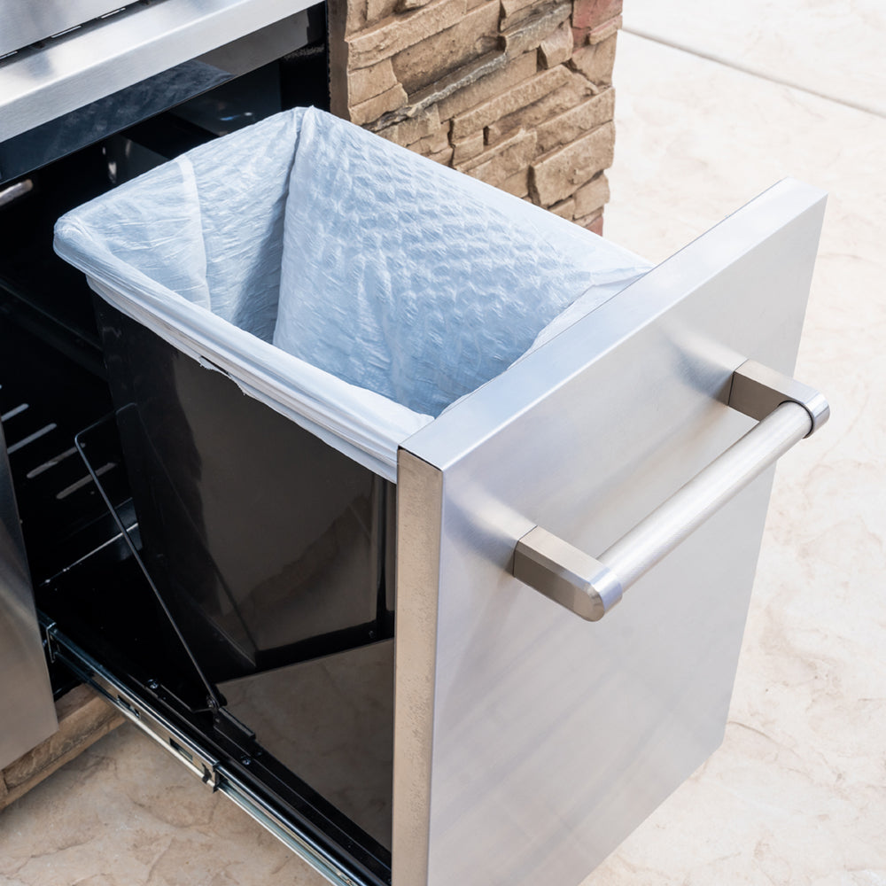 
                  
                    Built-in Roll-Out Trash Can
                  
                