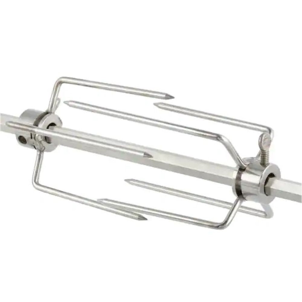 36 in. Stainless Steel Rotisserie Grilling Kit with Motor